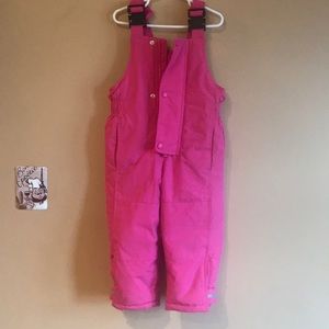Hanna Andersson 2T snow pants Girls shoulder strap